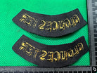 Original WW2 British Home Front Civil Defence Gloucester Shoulder Titles - The Militaria Shop