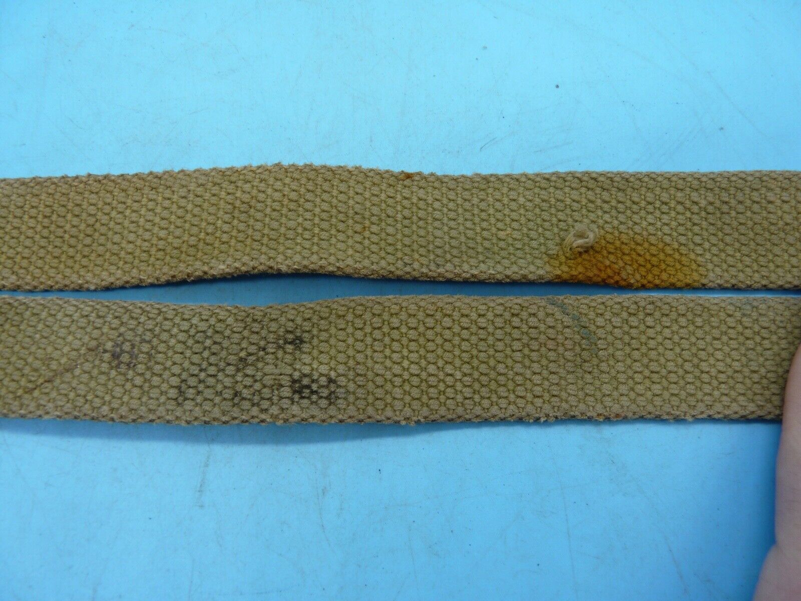 Original WW2 British Army 37 Pattern Canvass Shoulder Strap / Cross Strap - The Militaria Shop