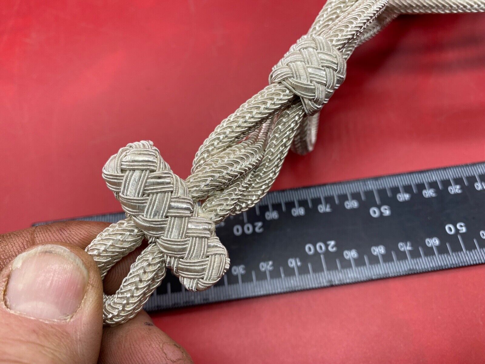 German Army Officer's Silver Braid Lanyard / Aguillette. - The Militaria Shop
