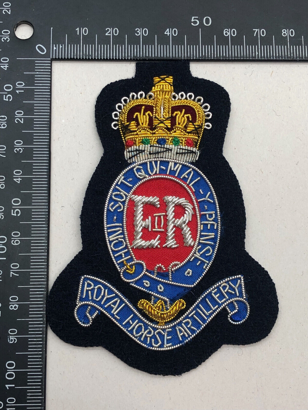British Army Bullion Embroidered Blazer Badge - Royal Horse Artillery - The Militaria Shop