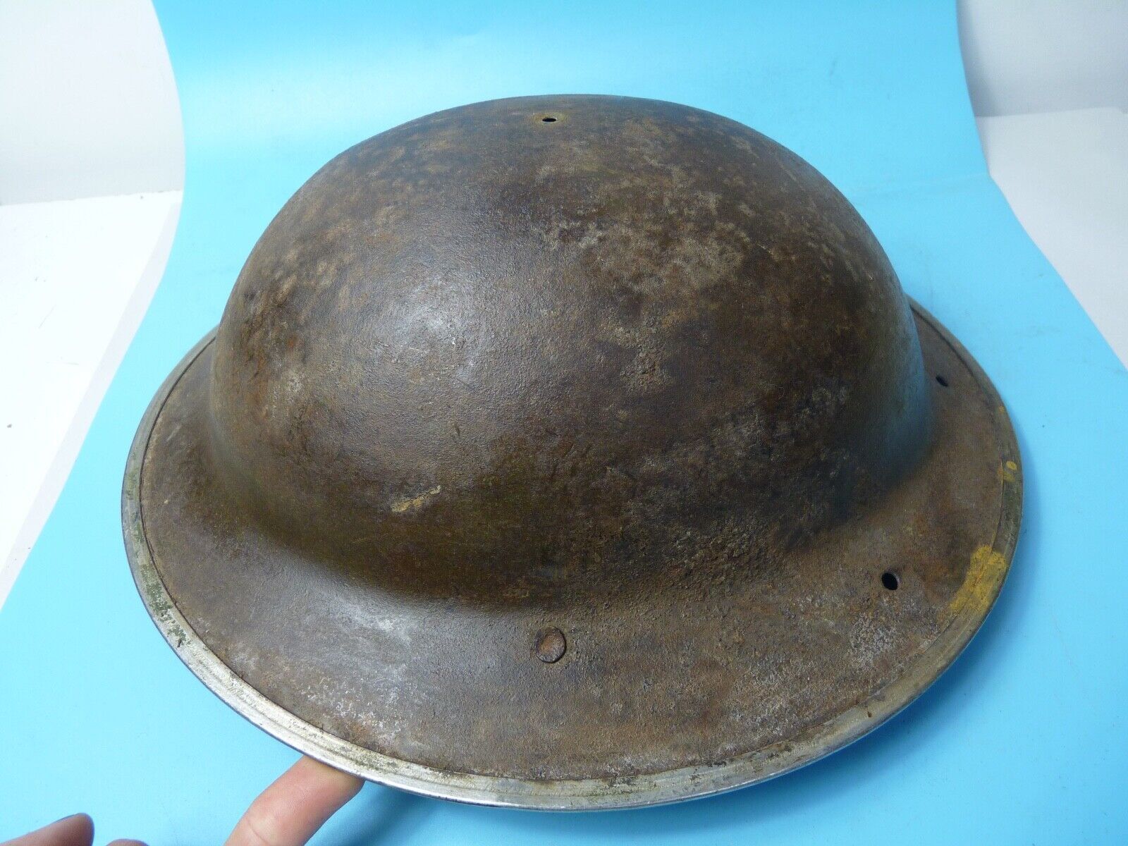 Original WW2 South African Army Mk2 Brodie Helmet - British Style Combat Helmet - The Militaria Shop