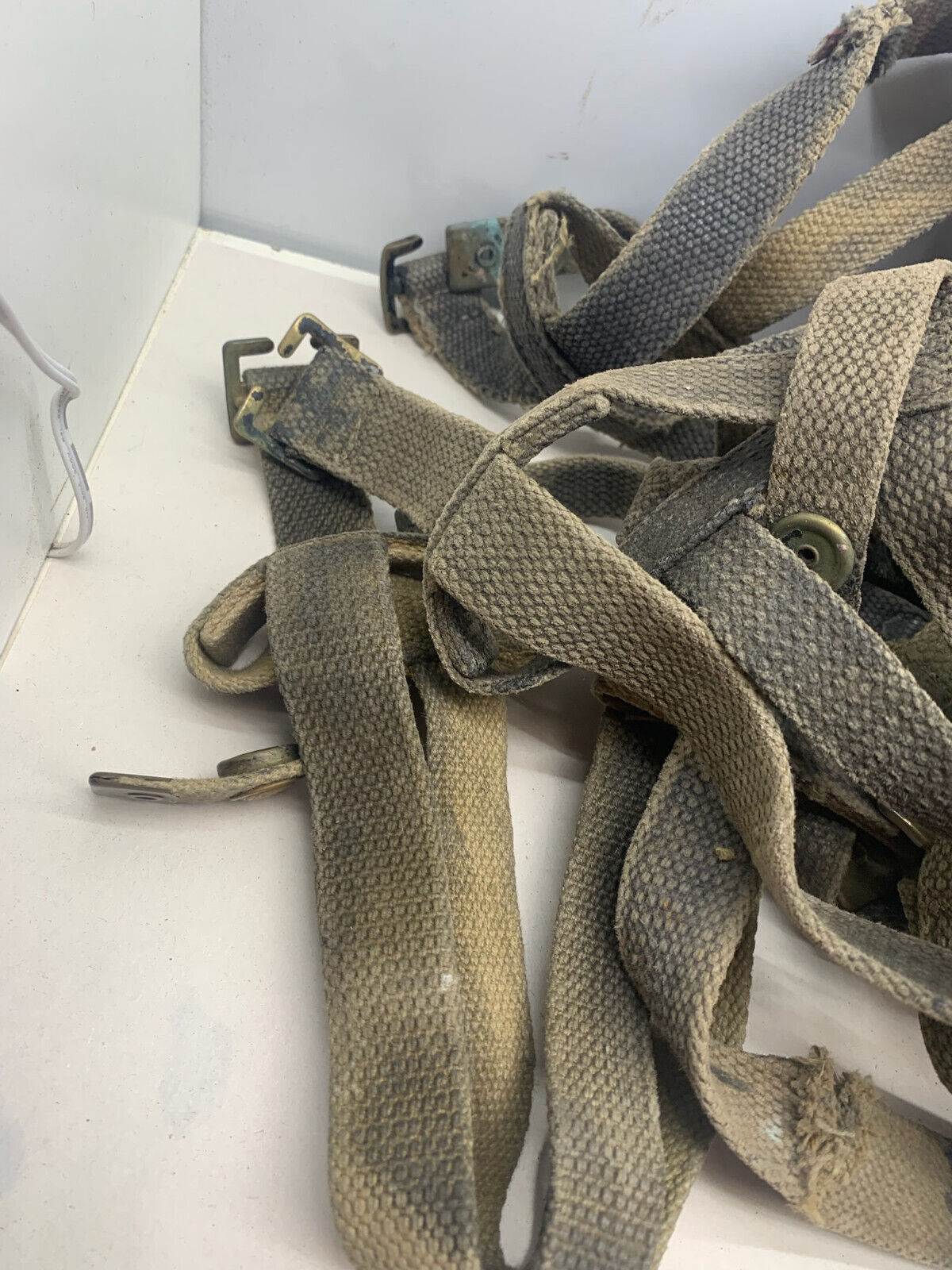 Genuine British Army / RAF Water Bottle Webbing Carrier / Harness - Scuffed - The Militaria Shop