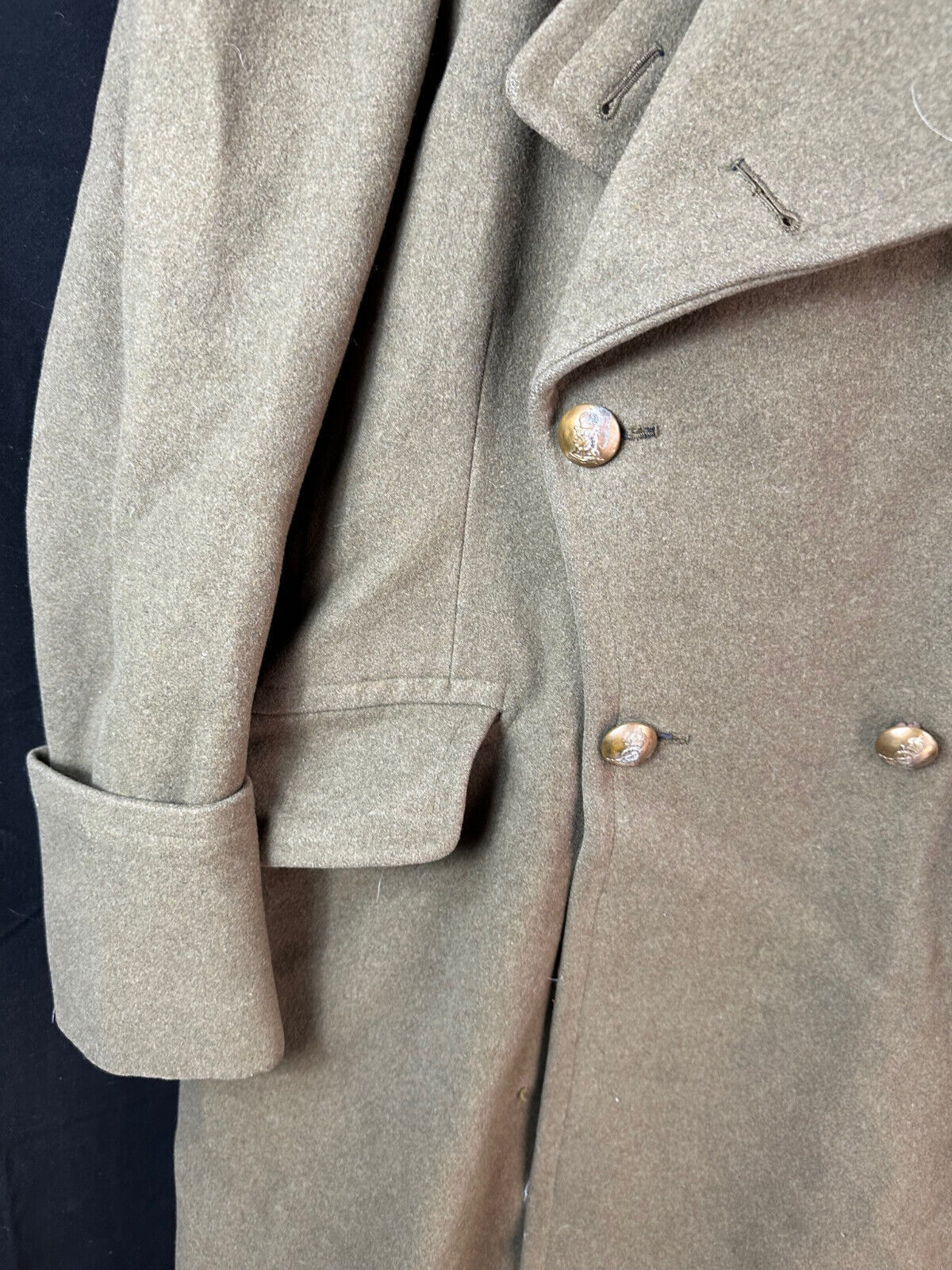 Original WW2 British Army Officers Captains Greatcoat - Savile Row Tailor - The Militaria Shop