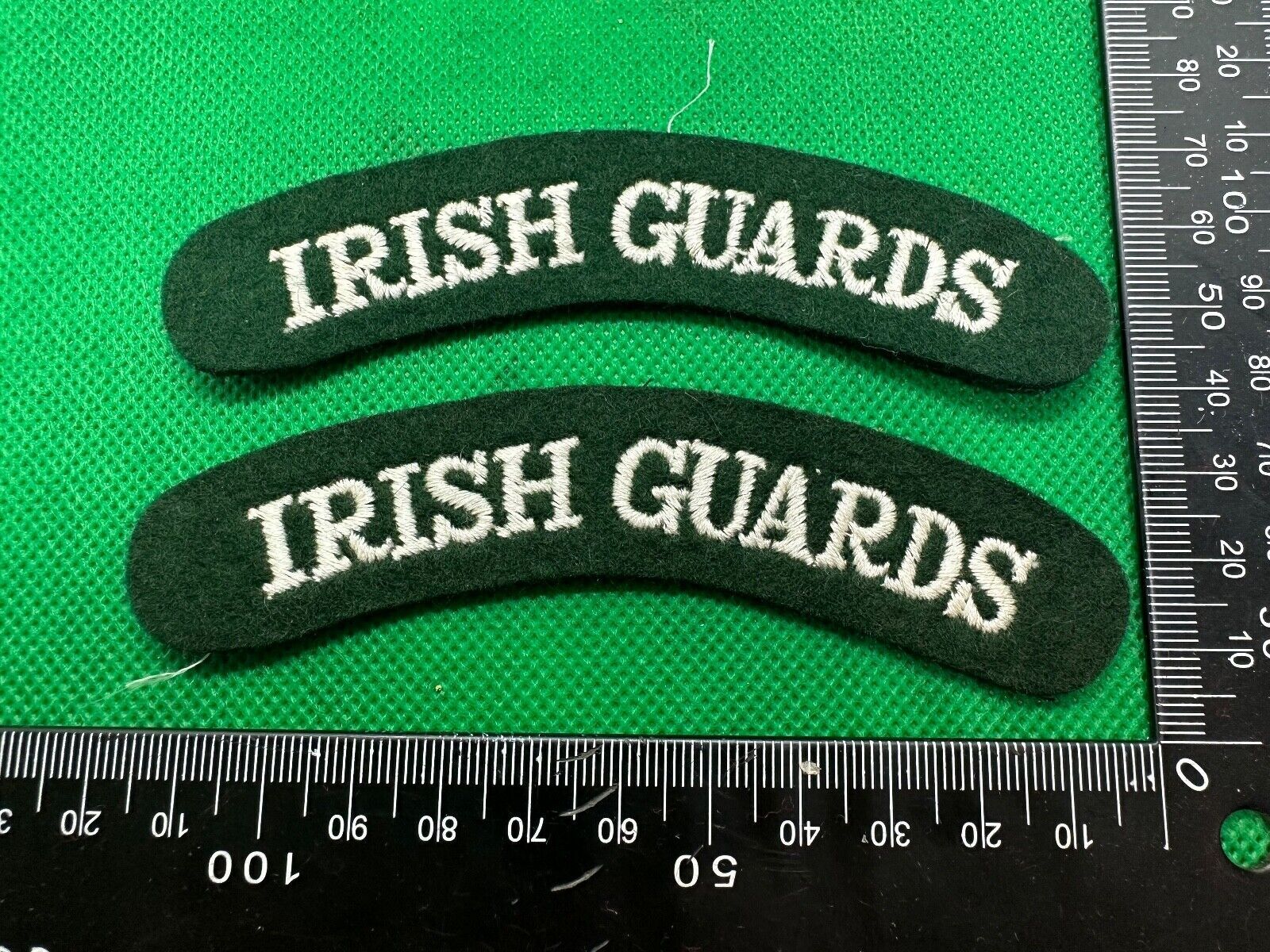 Irish Guards British Army Shoulder Titles Pair - WW2 Onwards Pattern - The Militaria Shop