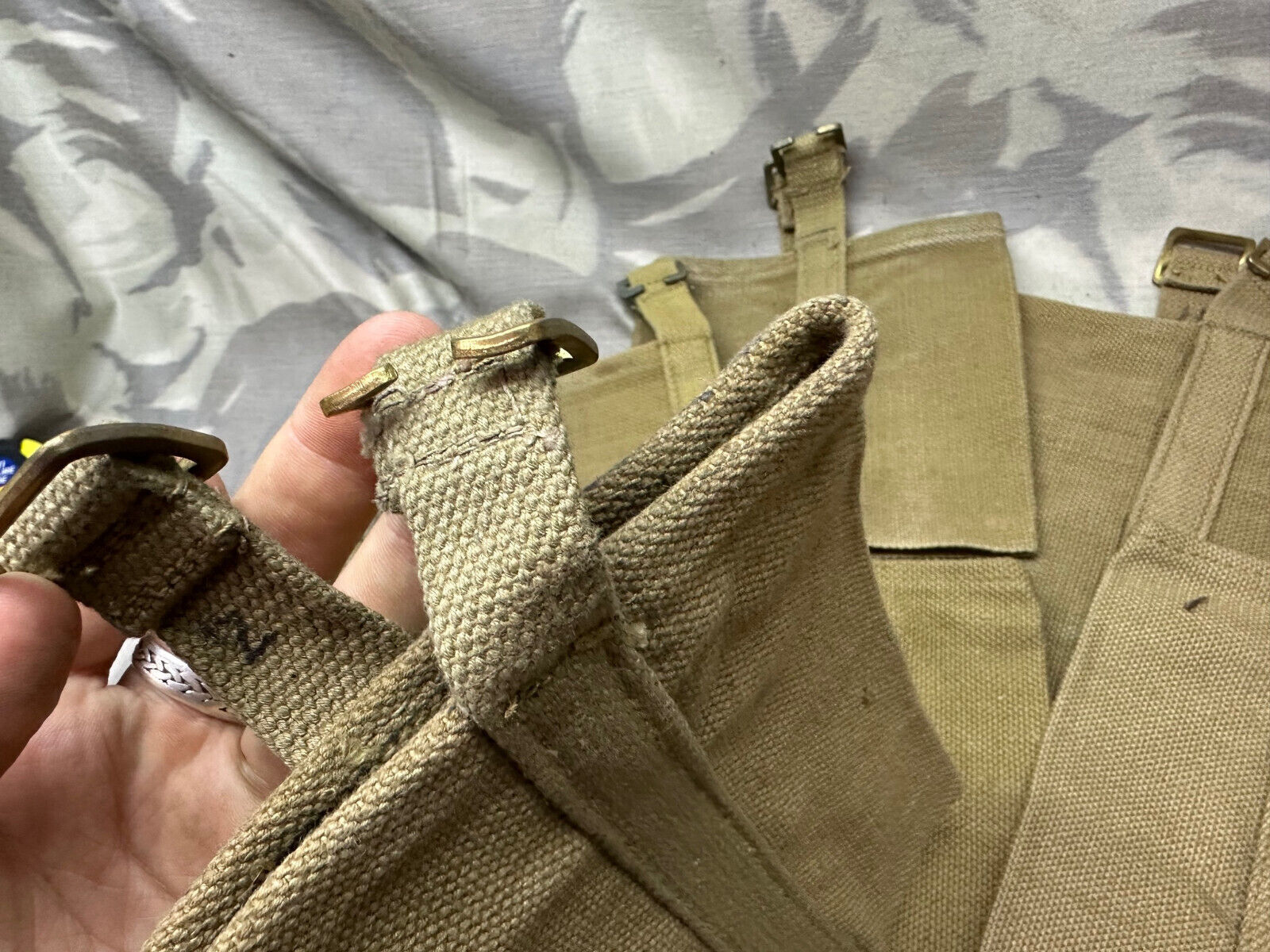 Original WW2 British Army 37 Pattern Water Bottle Carrier - WW2 Dated - The Militaria Shop