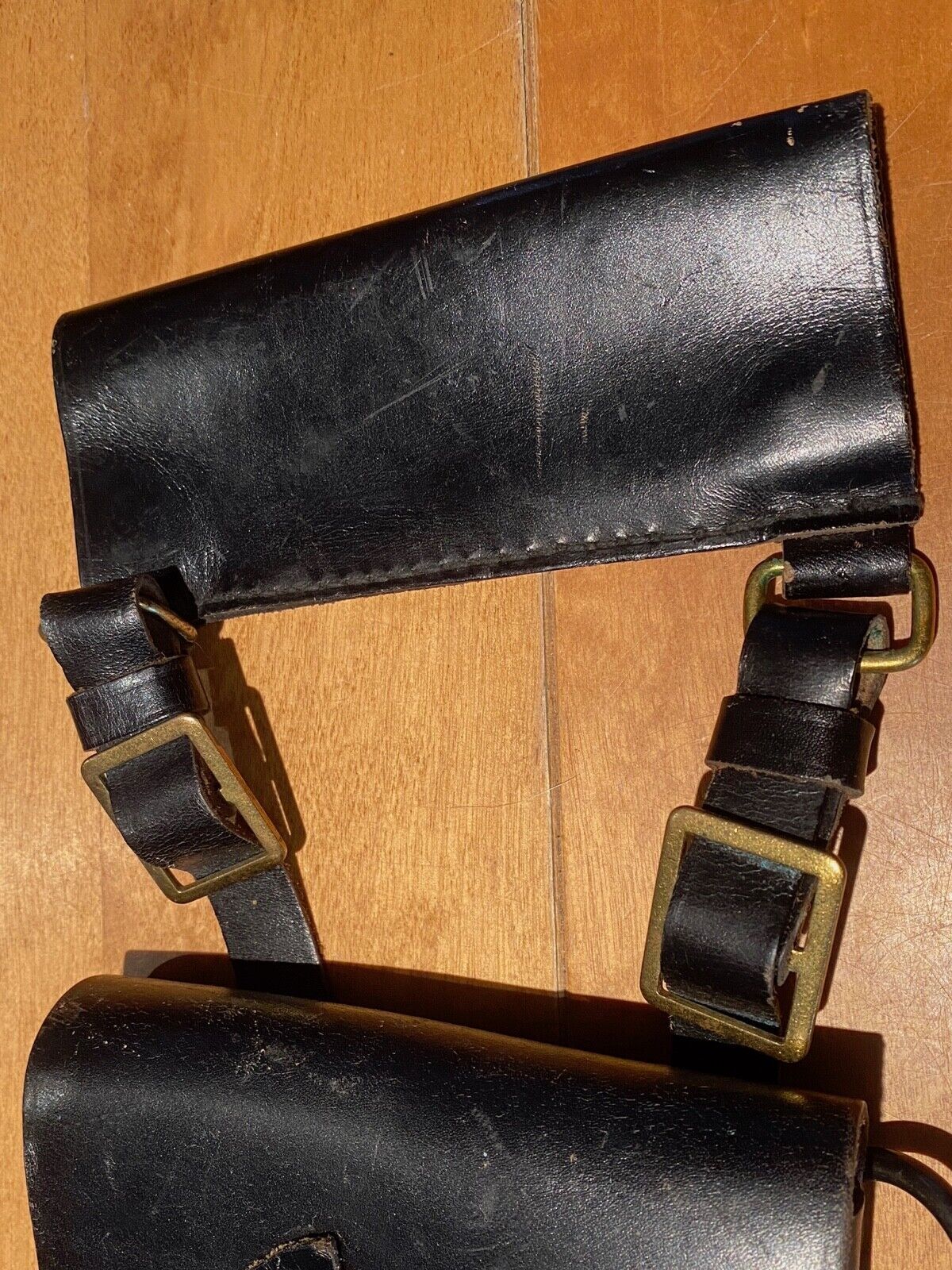 Soviet Russian Navy Officer Makarov PM Holster, + cleaning rod in black leather - The Militaria Shop
