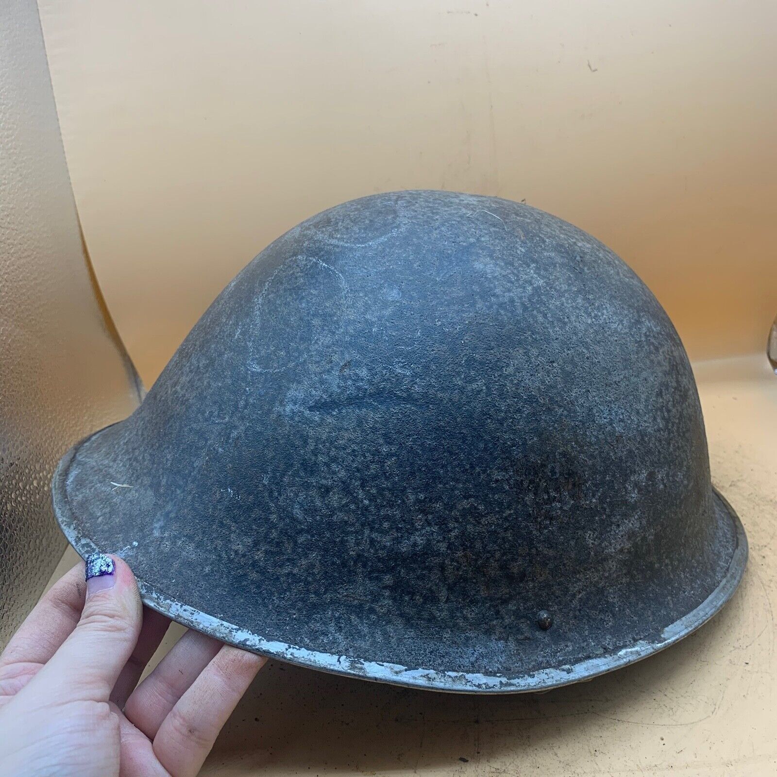 Original WW2 Onwards (1945-1952) British Army Mk4 Turtle Helmet - The Militaria Shop