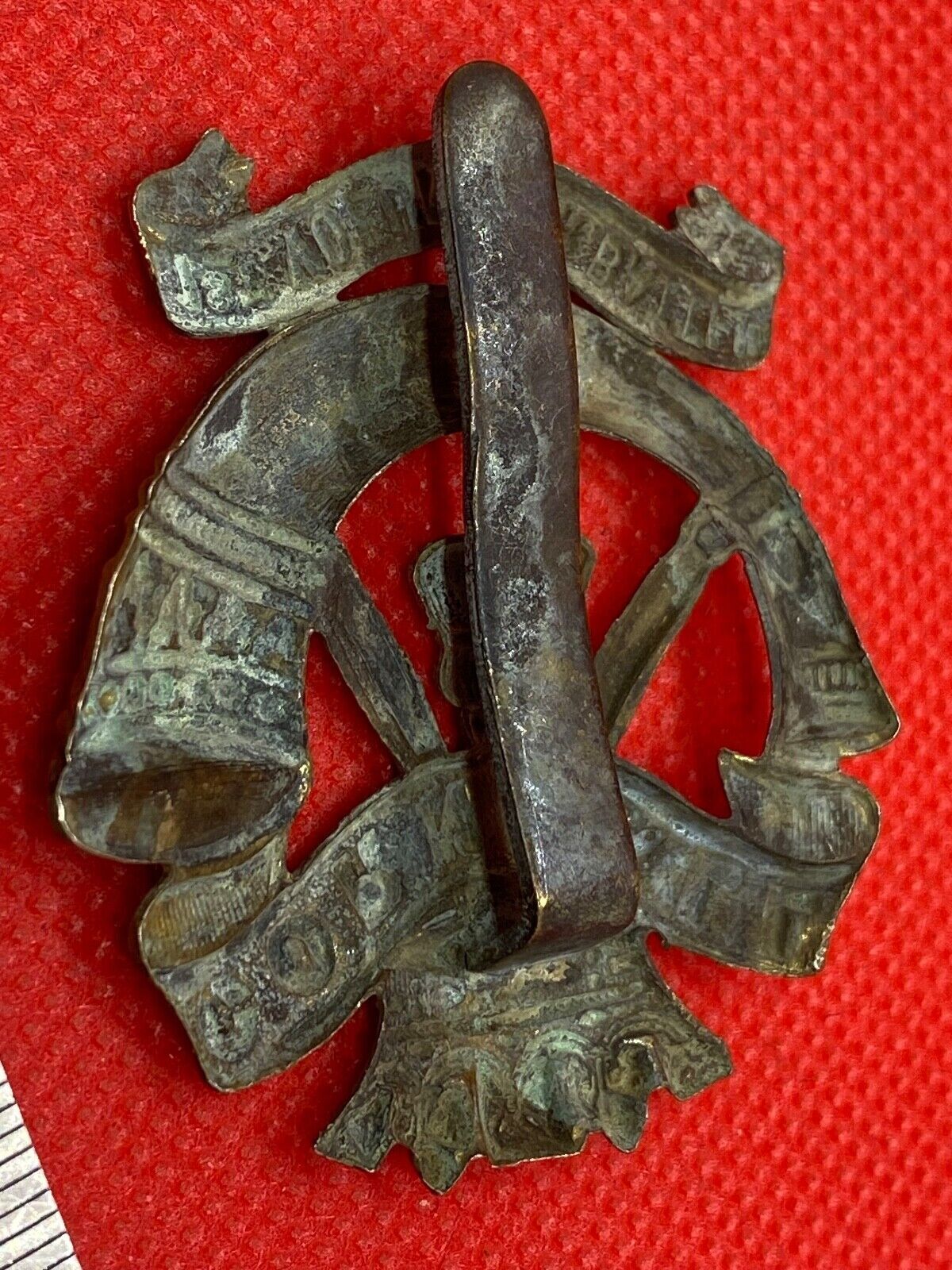 Victorian British Army 1st Volunteer Battalion Duke of Cornwall's LI Cap Ba - The Militaria Shop