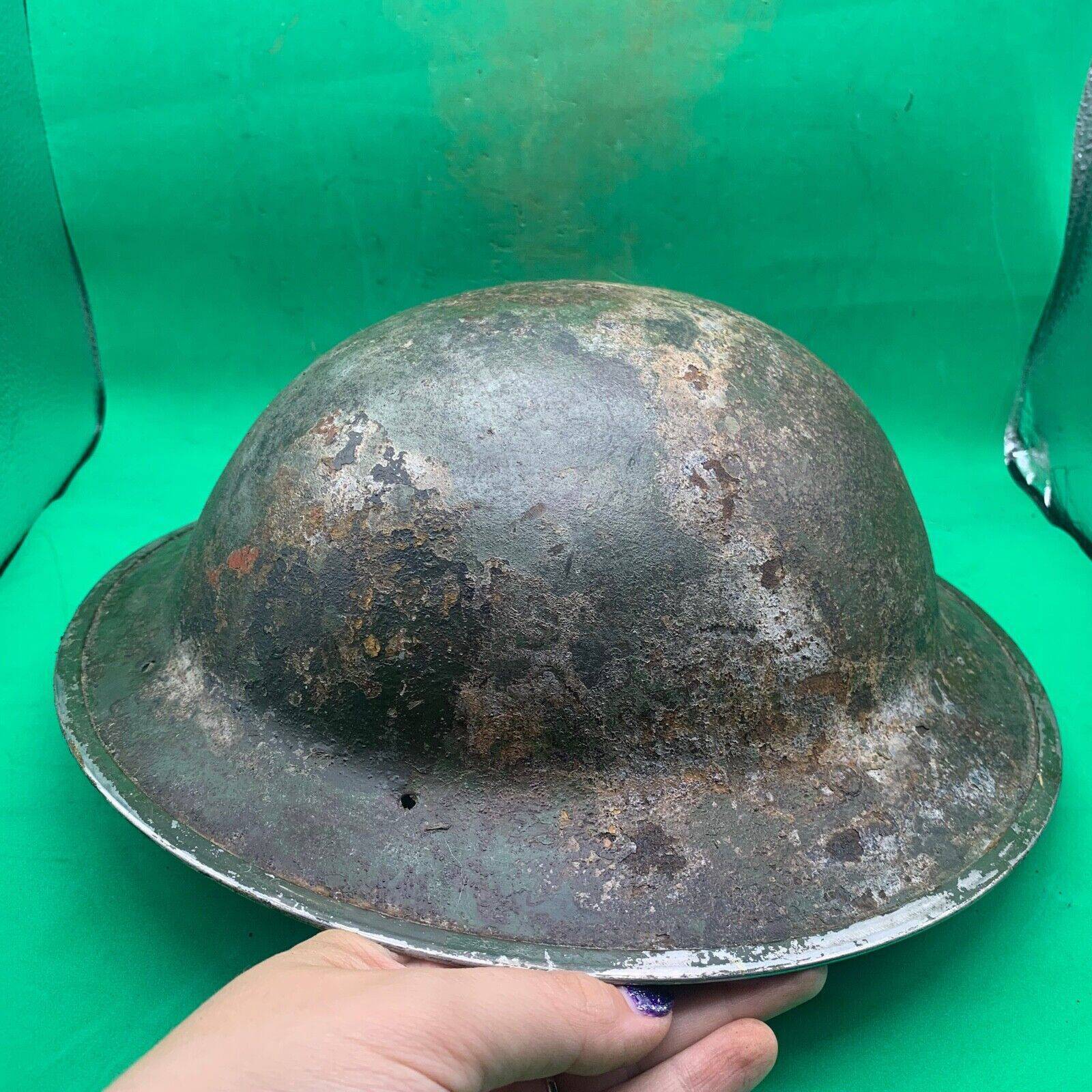 Original WW2 South African Army Mk2 Brodie Helmet - British Style Combat Helmet - The Militaria Shop