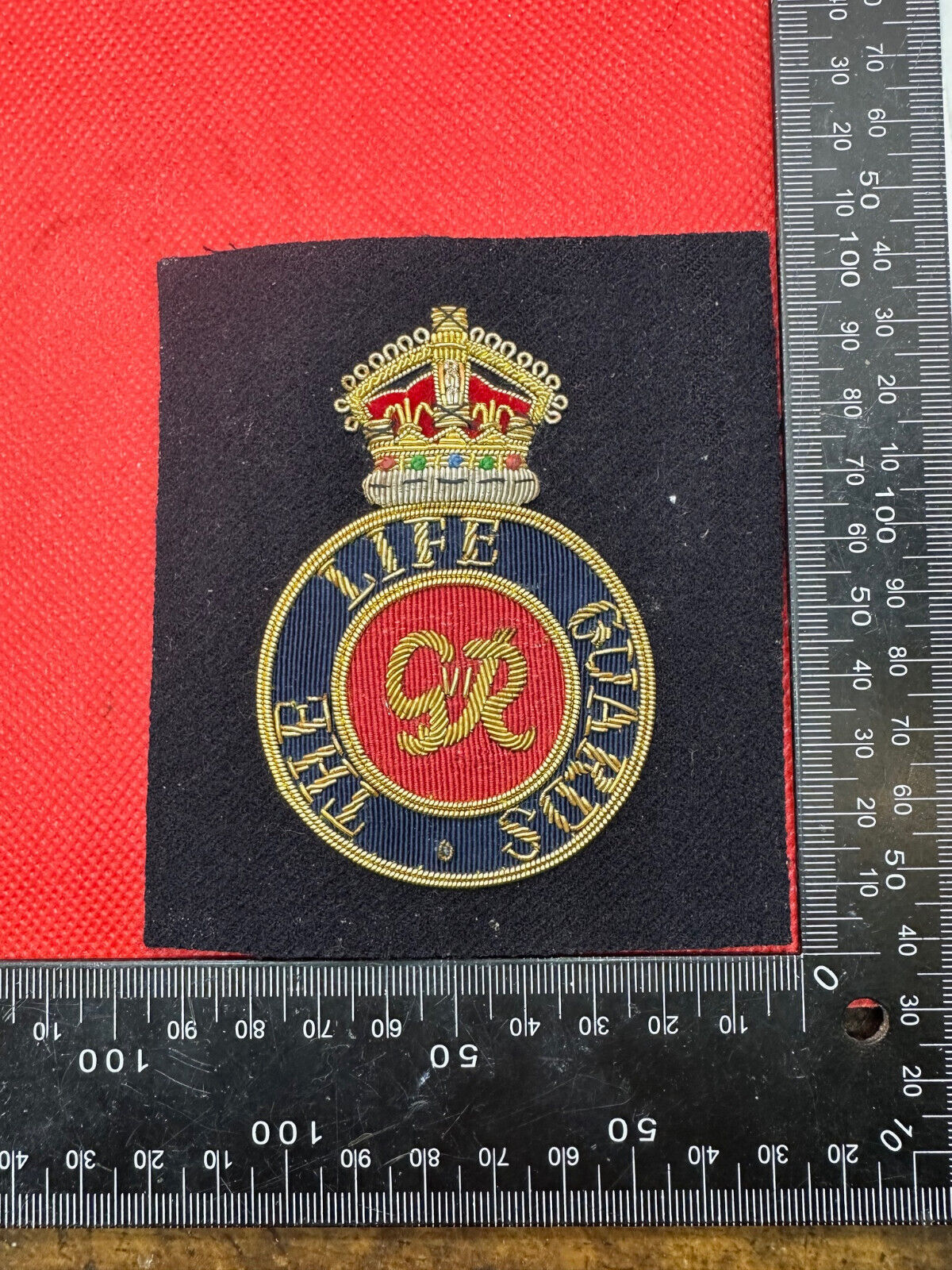 British Army Bullion Embroidered Blazer Badge - The Life Guards - King's Cr - The Militaria Shop