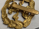 WW1 / WW2 British Army - South Lancashire Regiment gilt brass cap badge. - The Militaria Shop