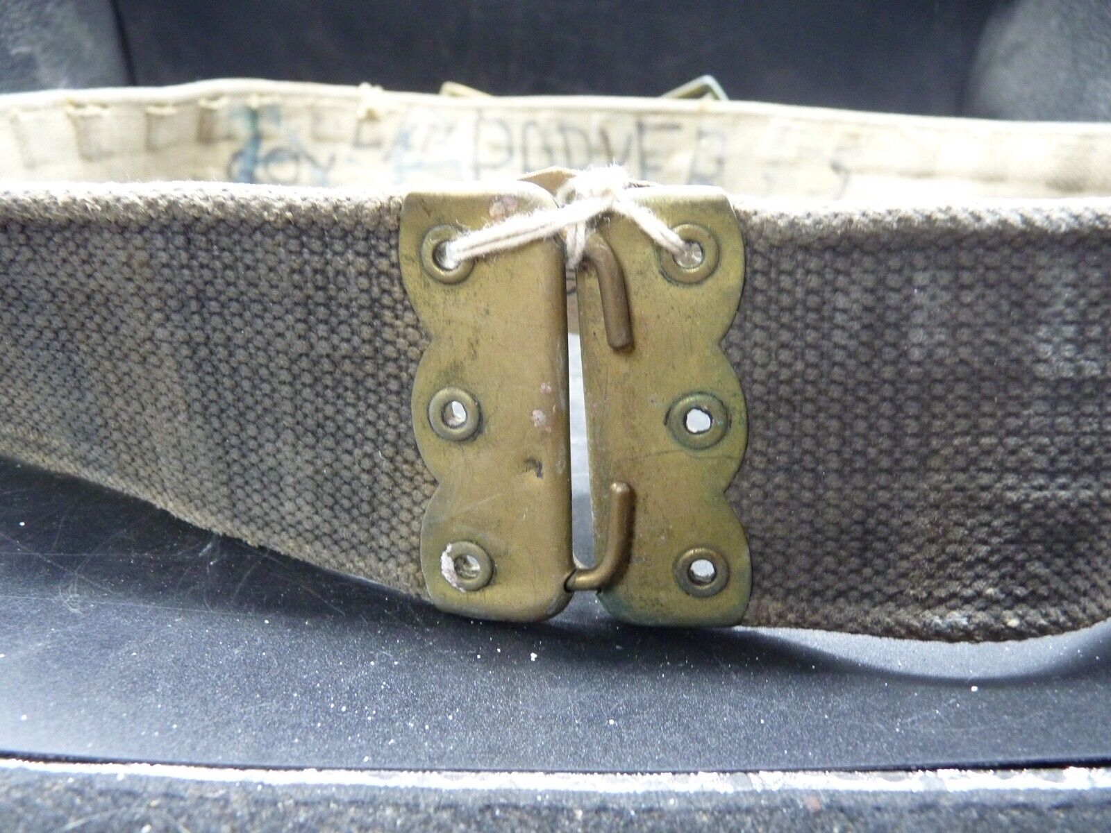 Original British Army / RAF Webbing Belt - WW2 37 Pattern - 40 Inch Waist Max - The Militaria Shop