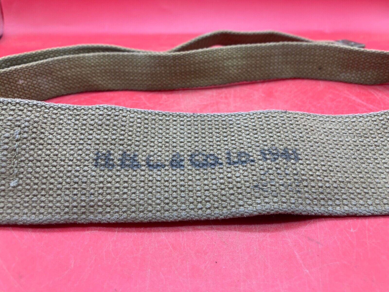Original WW2 British Army 37 Pattern Shoulder / Cross Strap - 1941 - The Militaria Shop