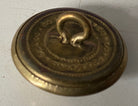 Victorian crown gilt The Queen's Royal Regiment tunic button - 24mm. - The Militaria Shop