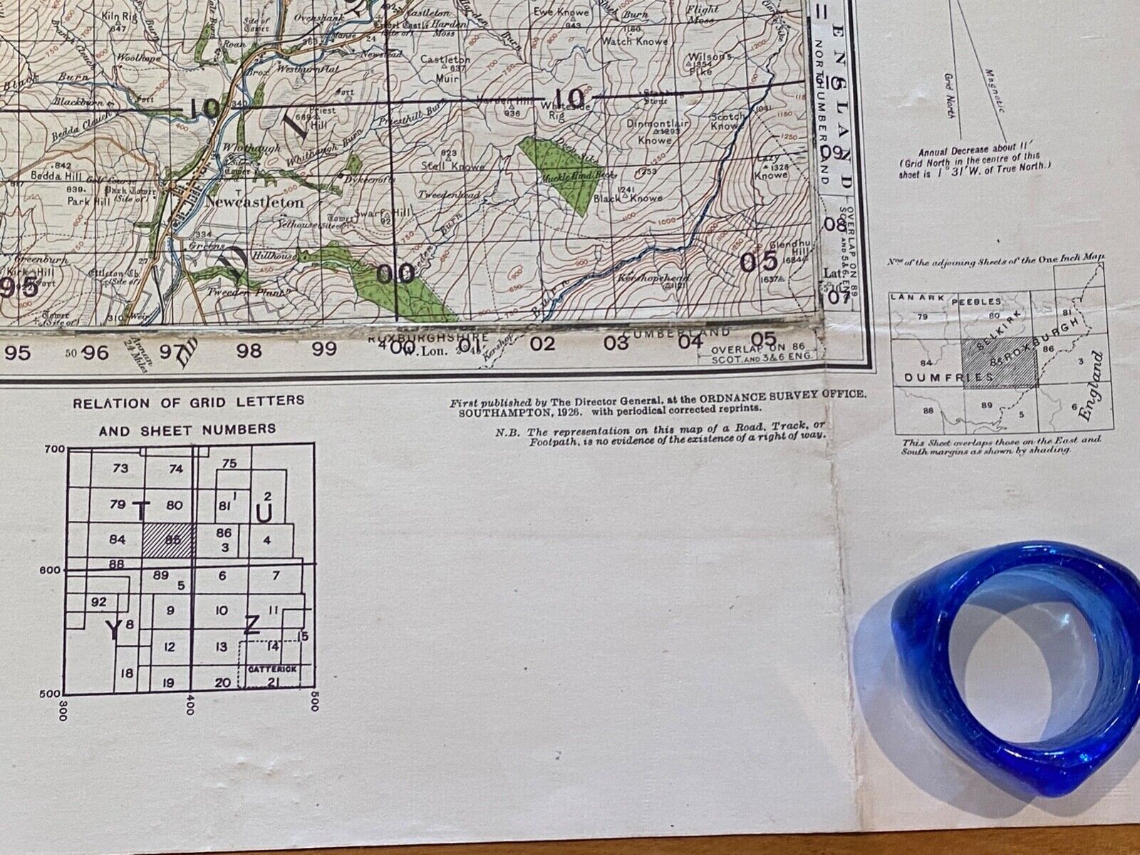 Large WW2 British Army - 1933 dated General Staff map of HARWICK & ESKDALE. - The Militaria Shop