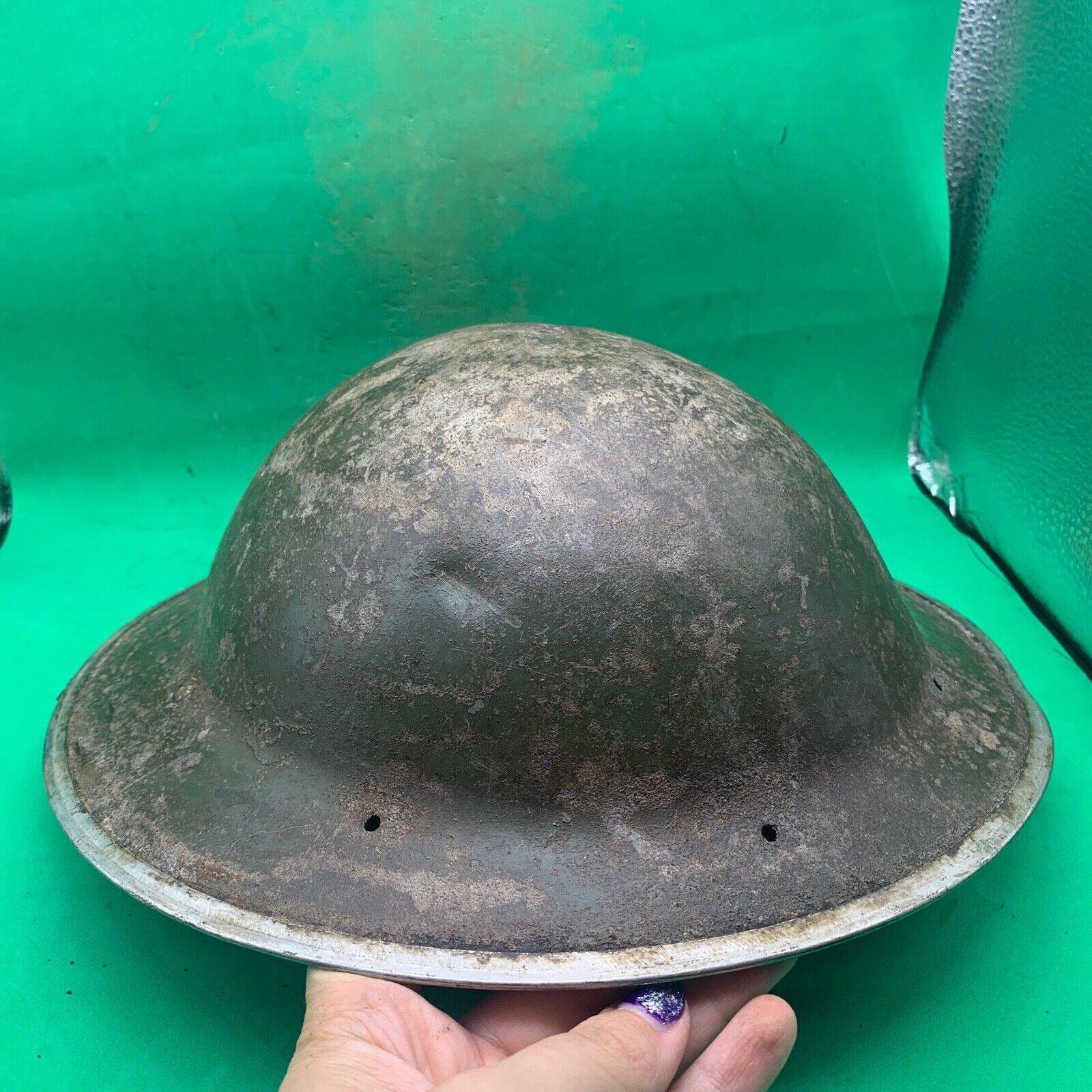 Original WW2 South African Army Mk2 Brodie Helmet - British Style Combat Helmet - The Militaria Shop