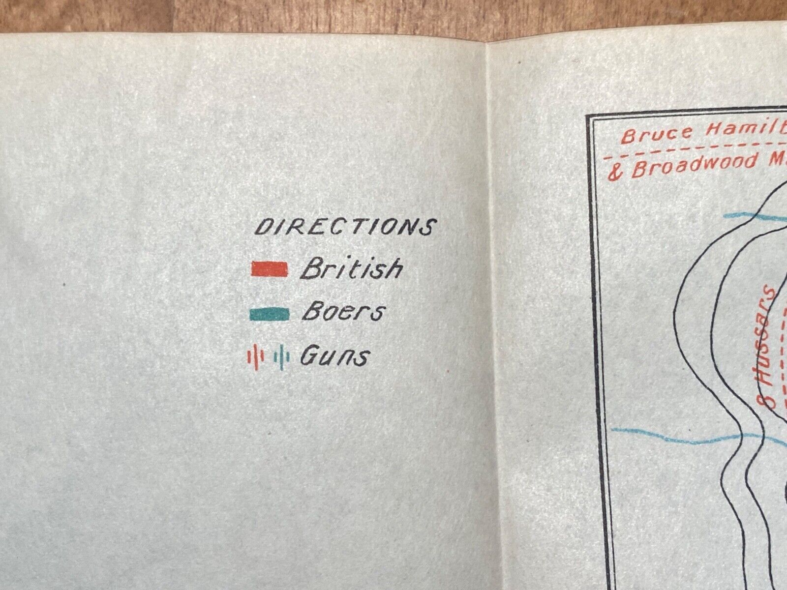 Original Boer War / British Army / Planning Map. The Battle of HOUTNEK 1900. - The Militaria Shop