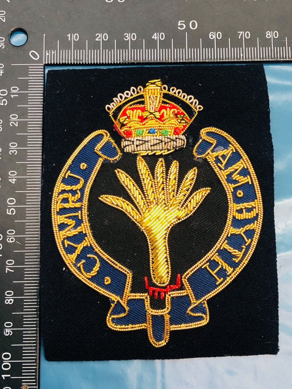 British Army Bullion Embroidered Blazer Badge - Welsh Guards Regiment - The Militaria Shop