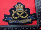 British Army Bullion Embroidered Blazer Badge - South Staffordshire -Kings Crown - The Militaria Shop