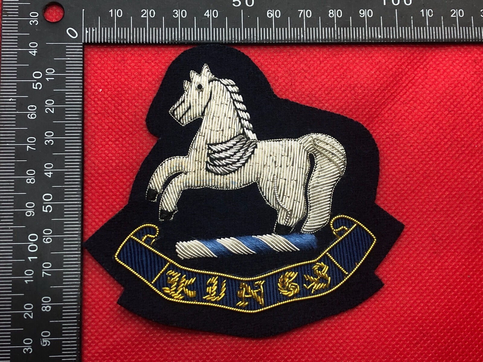 British Army Bullion Embroidered Blazer Badge - King's Regiment - The Militaria Shop