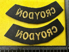 Original WW2 British Home Front Civil Defence Croydon Shoulder Titles - The Militaria Shop