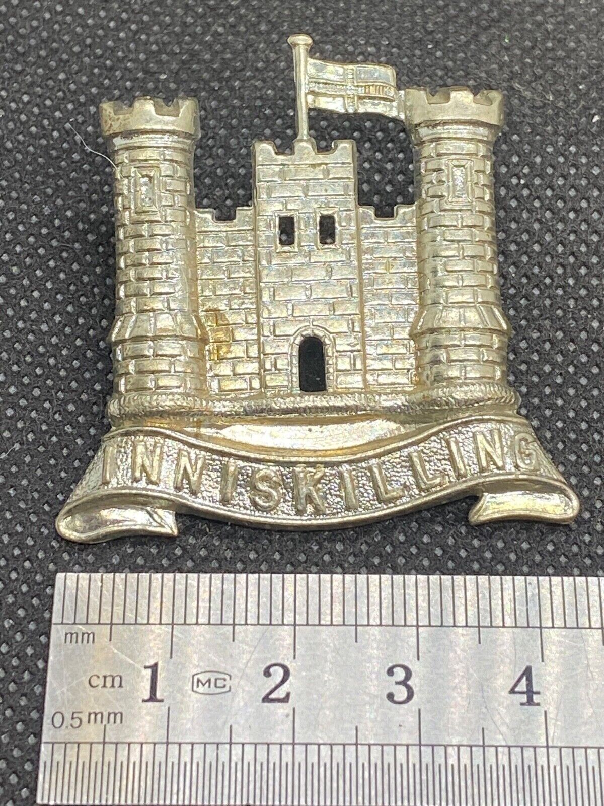 British Army INNISKILLING Regiment Volunteers Cap / Collar Badge - The Militaria Shop