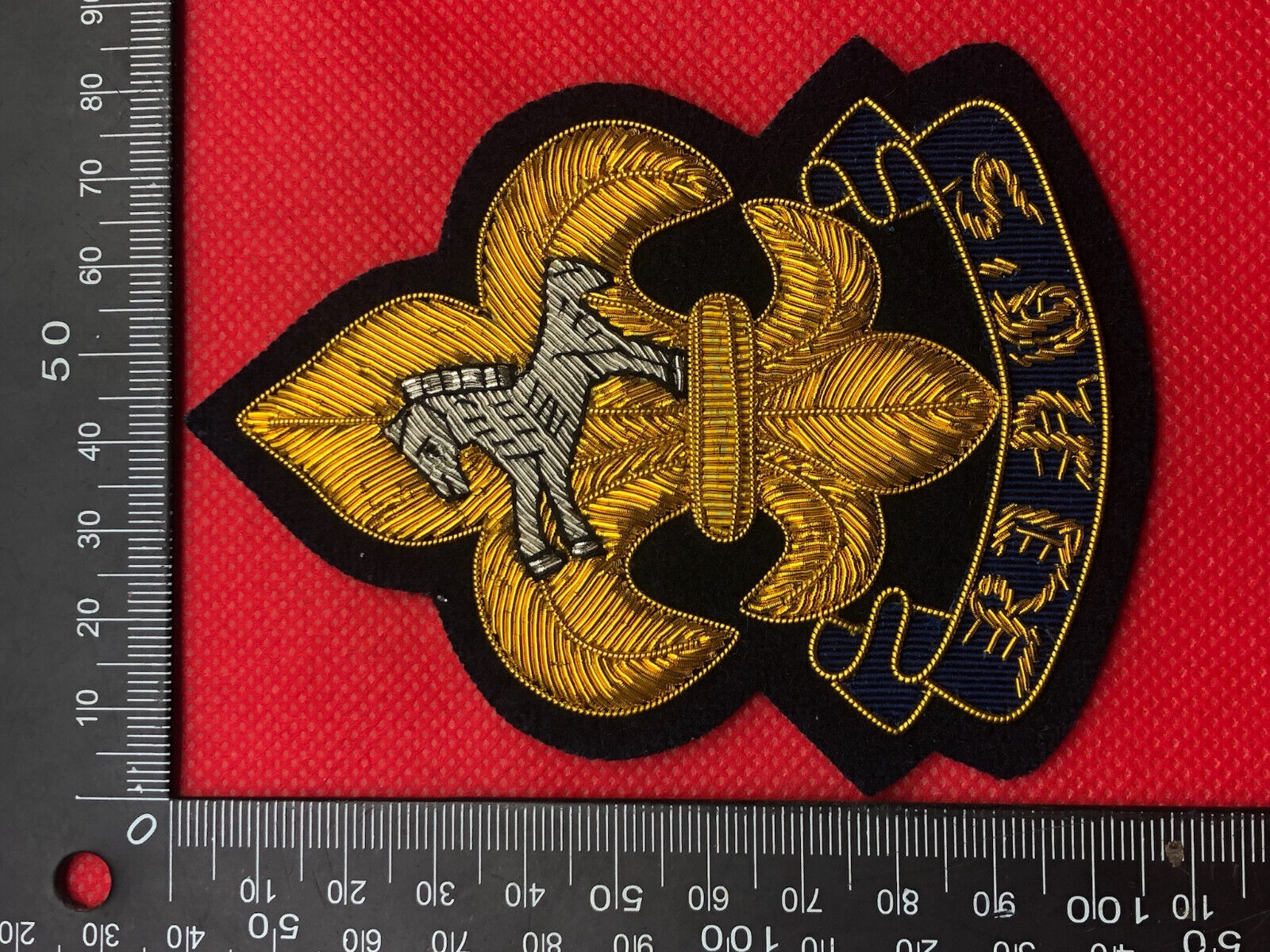 British Army Bullion Embroidered Blazer Badge - King's Regiment - The Militaria Shop