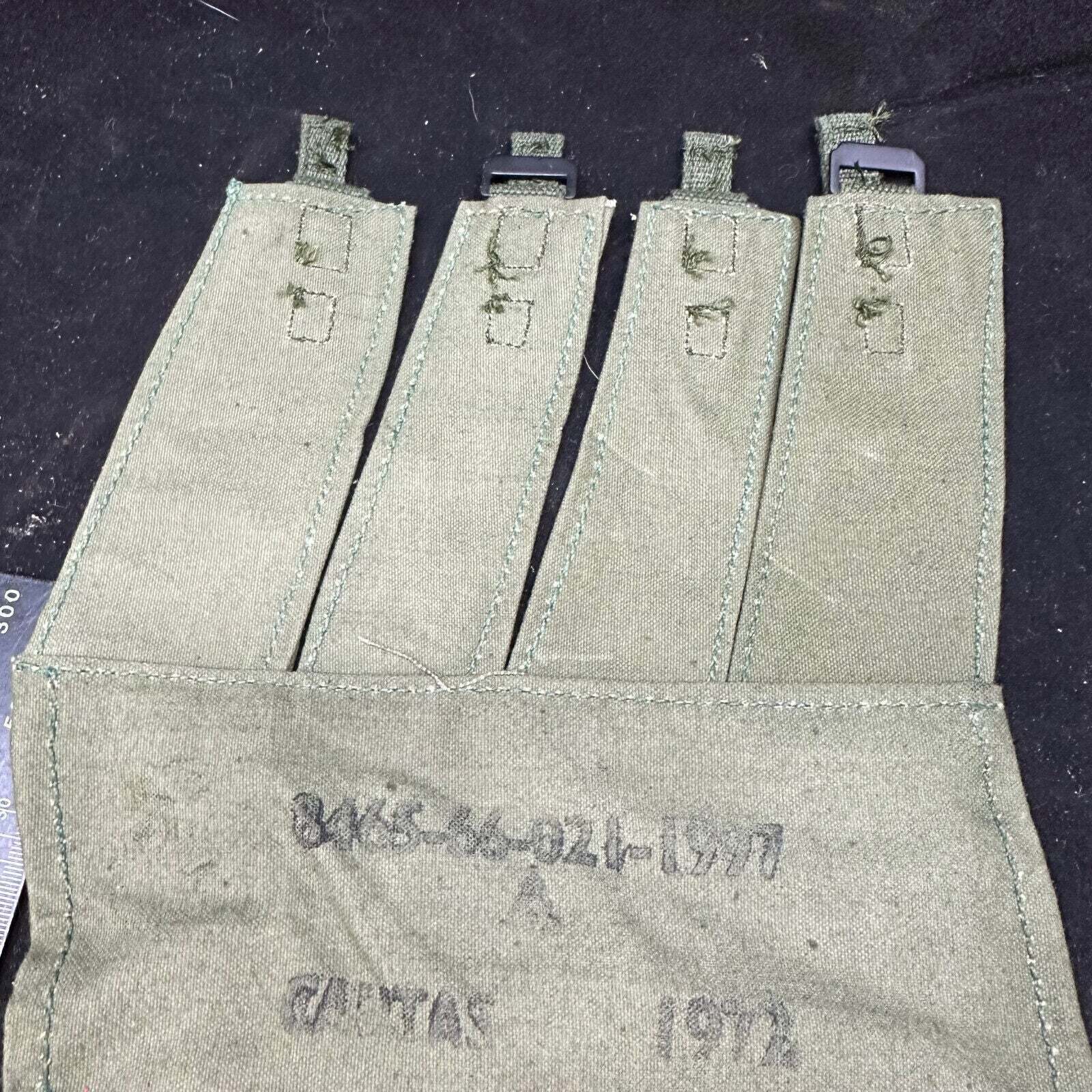 Original Australian Vietnam Era F1 Sterling SMG Mag Pouch New Old Stock Unissued - The Militaria Shop