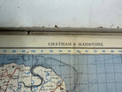 Original WW2 British Army OS Map of England - War Office - Chatham & Maidsto - The Militaria Shop