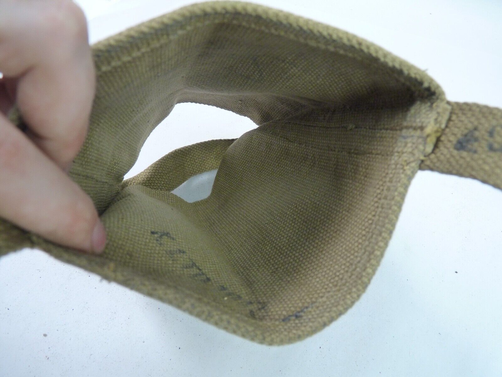 Original WW2 British Army Soldiers Water Bottle Carrier Harness - Dated 1943 - The Militaria Shop