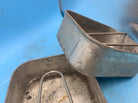 Original WW2 British Army Soldiers Mess Tin Set - Two Piece - Fold Out Handles - The Militaria Shop
