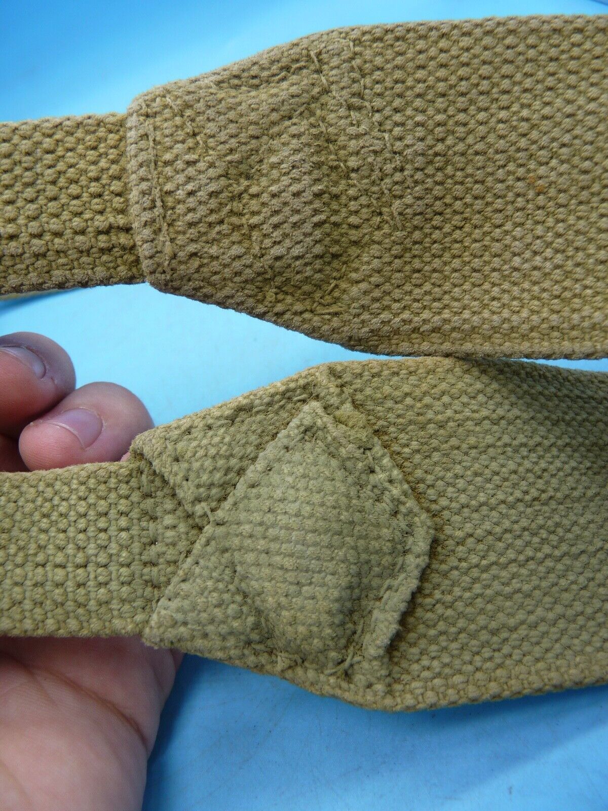 Original WW2 British Army 37 Pattern Canvass Shoulder Strap / Cross Strap - The Militaria Shop