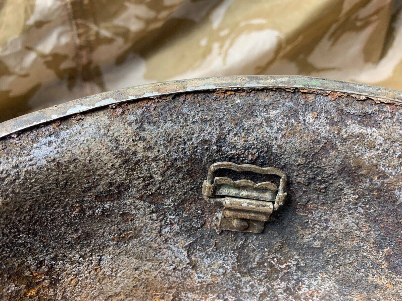 WW2 Mk3 High Rivet Turtle - British / Canadian Army Helmet - Nice Original - The Militaria Shop