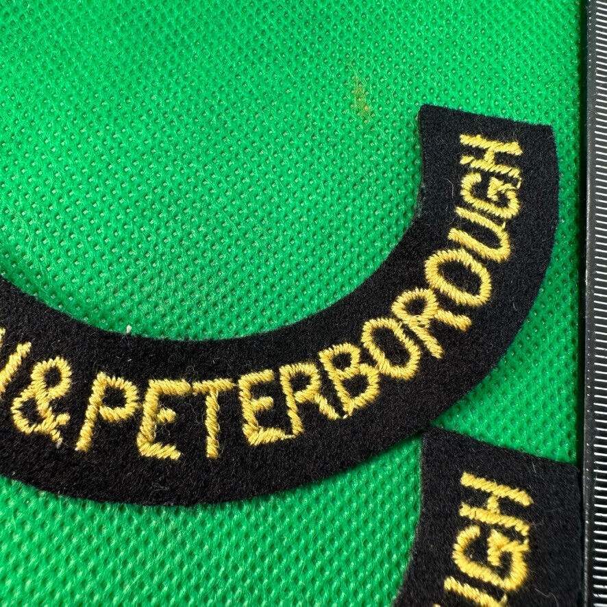 Original WW2 British Home Front Civil Defence Huntingdon & Peter Shoulder Ti - The Militaria Shop