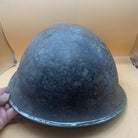Original WW2 British / Canadian Army Mk3 High Rivet Turtle Army Combat Helmet - The Militaria Shop