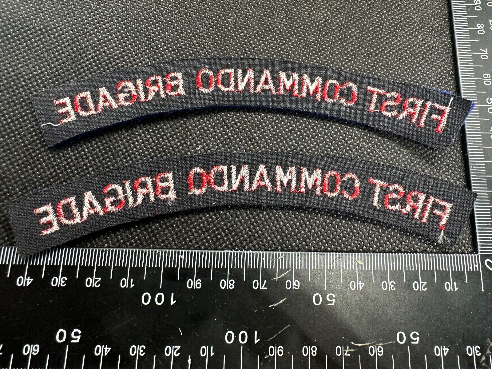 First Commando Brigade British Army Shoulder Titles - Nice Reproduction - The Militaria Shop