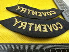 Original WW2 British Home Front Civil Defence Coventry Shoulder Titles - The Militaria Shop