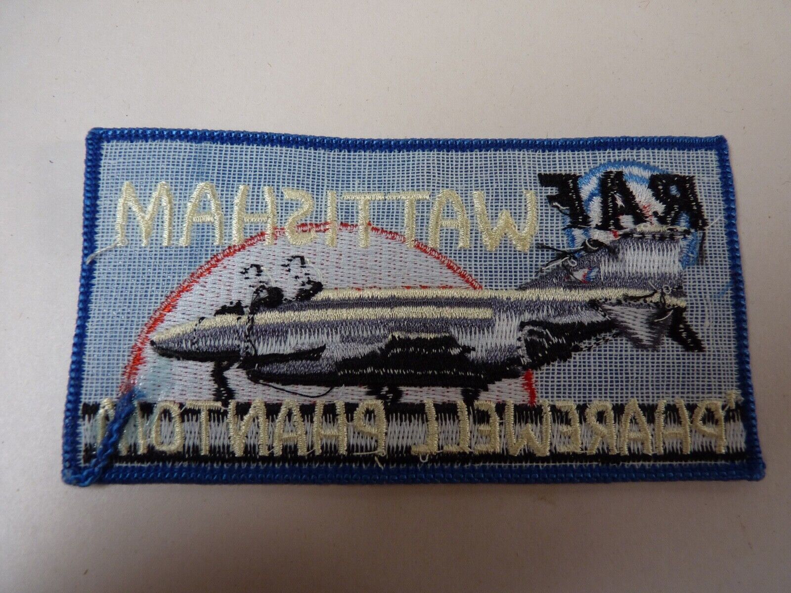 RAF WATTISHAM Pharewell PHANTOM fighter pilots patch - military jacket patch - The Militaria Shop