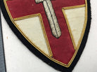 British Army Bullion Embroidered Blazer Badge - 1st Army Group - The Militaria Shop