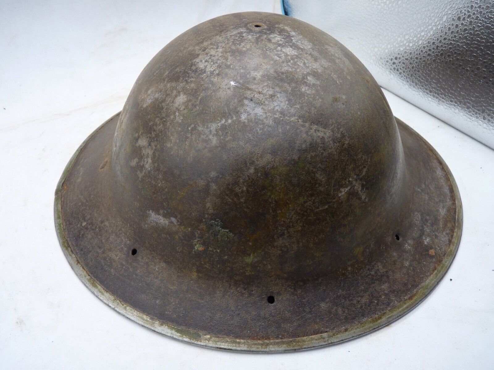 Original WW2 British Style South African Mk2 Army Combat Helmet - The Militaria Shop