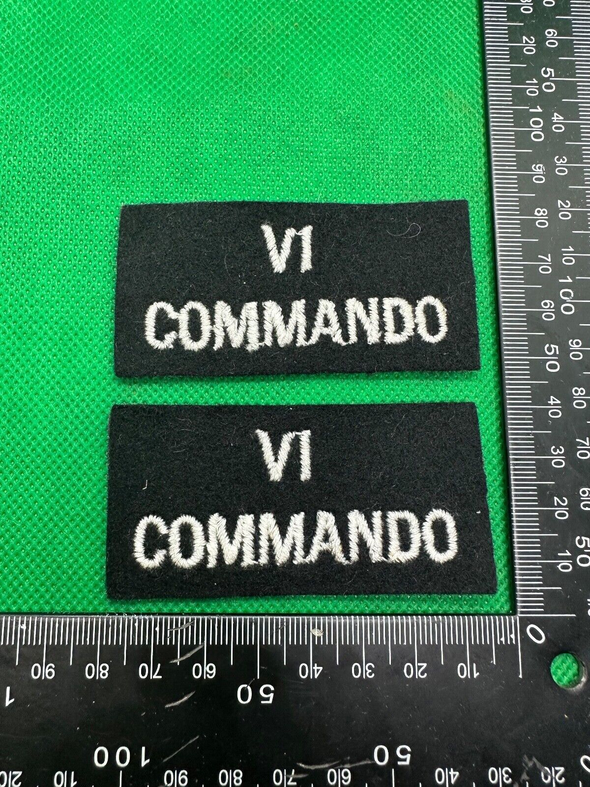 VI 6th Commando British Army Shoulder Titles - WW2 Onwards Pattern - The Militaria Shop