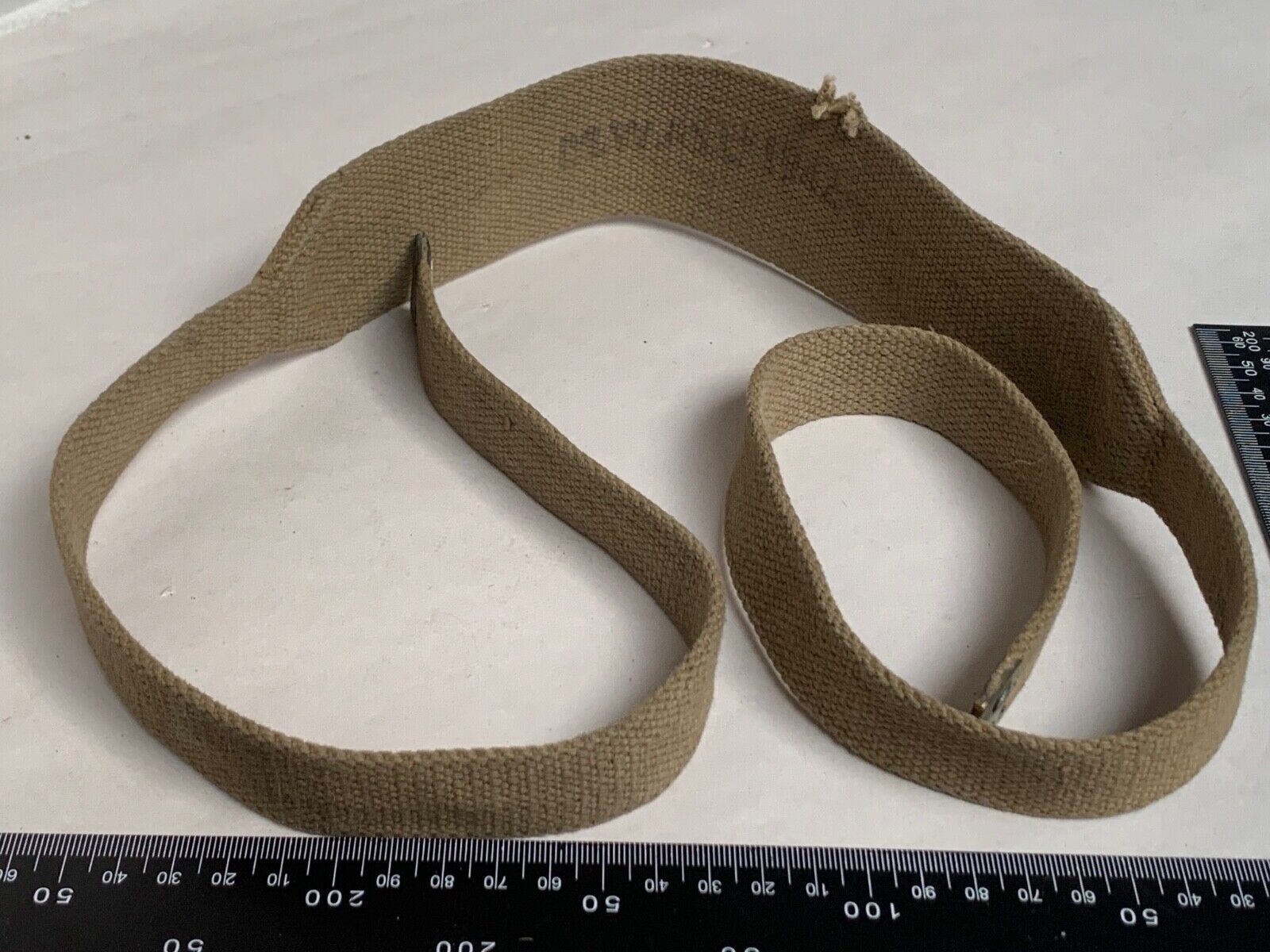 Original WW2 British Army 37 Pattern Shoulder Strap - NORMAL - M.W&S 1942 - The Militaria Shop