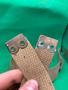 Original WW2 Pattern British Army L Straps Pair - 37 Pattern Webbing Haversack - The Militaria Shop