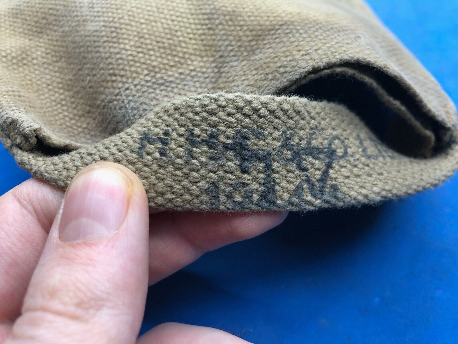 WW2 British Army 37 Pattern Webbing Water Bottle Carrier Harness - 1944 Dated - The Militaria Shop