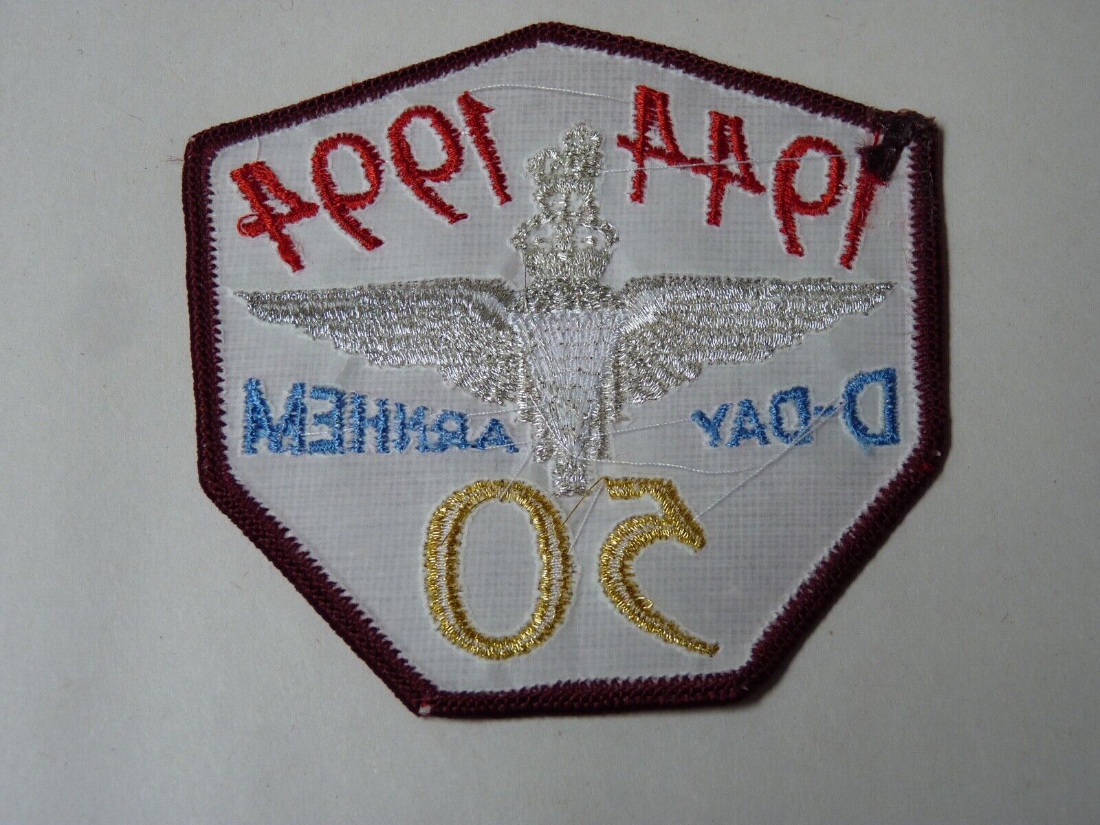 50th Anniversary battle of Arnhem / Army jacket / commemorative badge / patch - The Militaria Shop