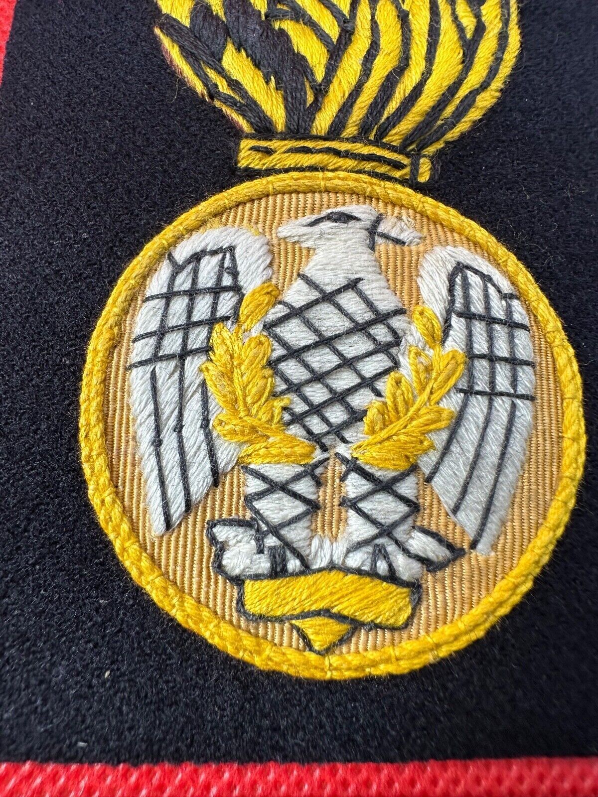 British Army Royal Irish Fusiliers Regiment Embroidered Blazer Badge - The Militaria Shop