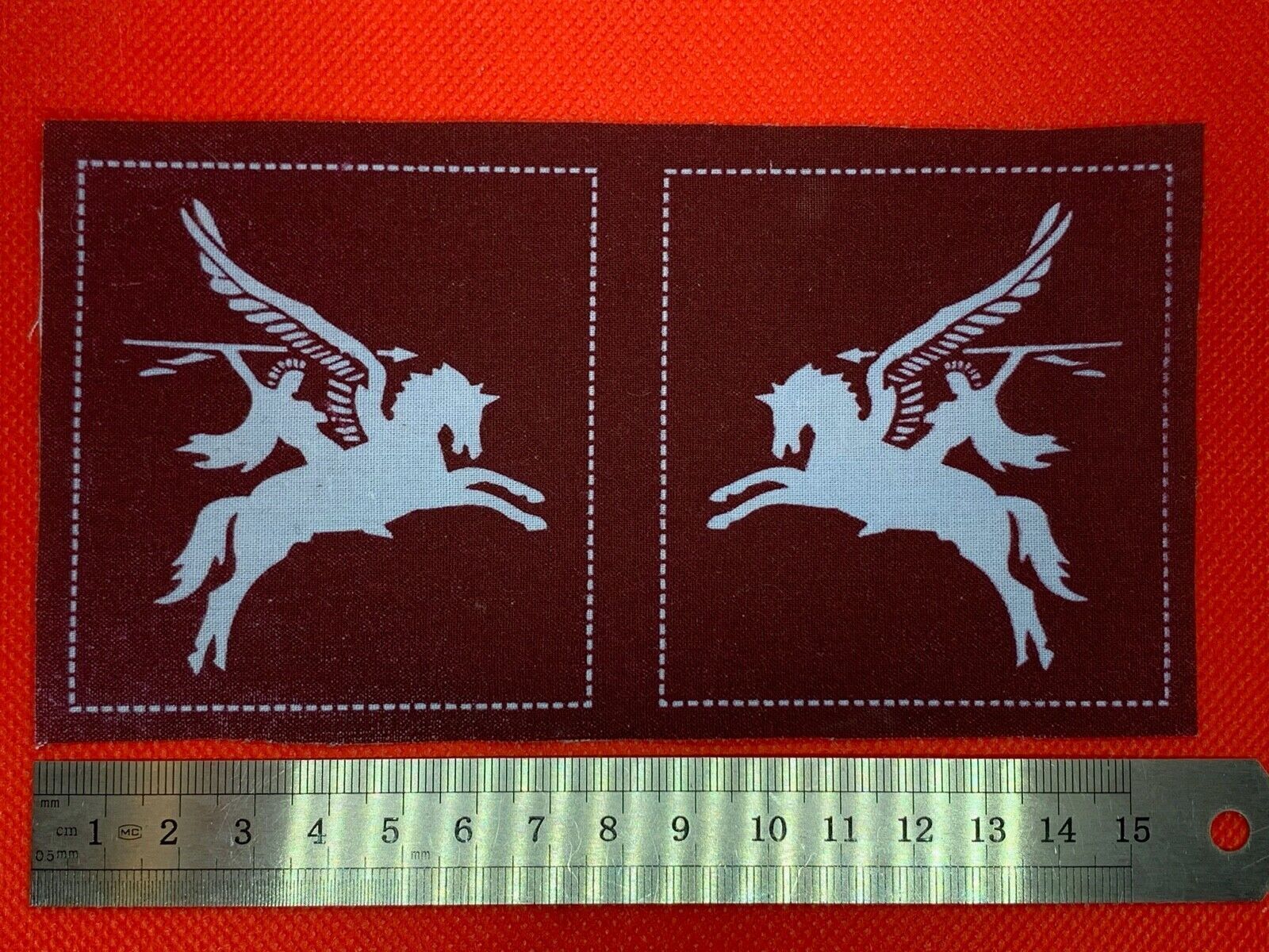 Pair WW2 Style Printed British Pegasus Airborne Shoulder Badges - Reproduction 1 - The Militaria Shop