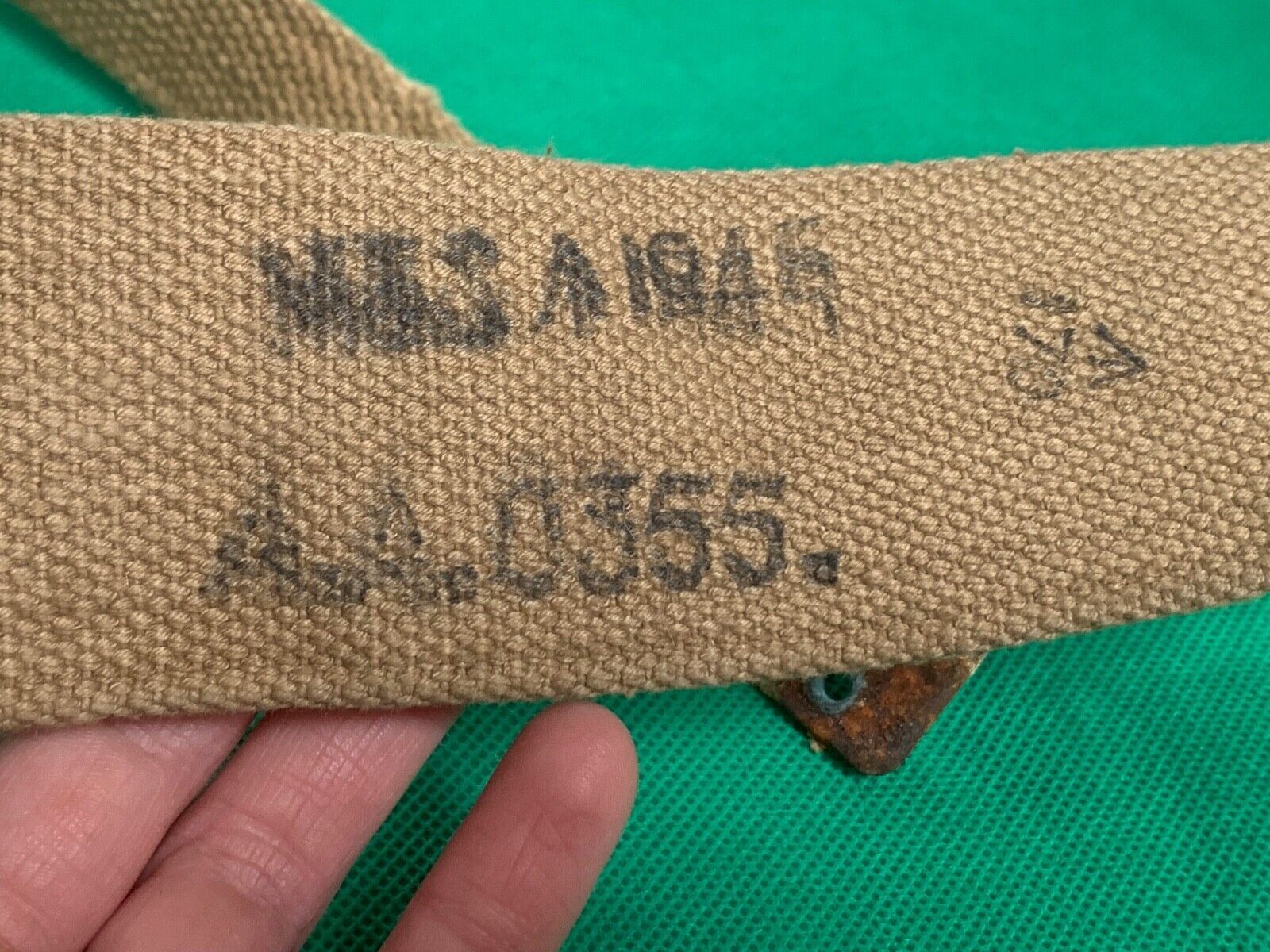 Original WW2 British Army 37 Pattern Shoulder Strap - NORMAL - M&S 1945 - The Militaria Shop