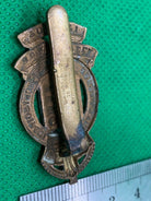 Genuine WW2 British Army Ordinance Corps Brass Cap Badge - Kings Crown - The Militaria Shop