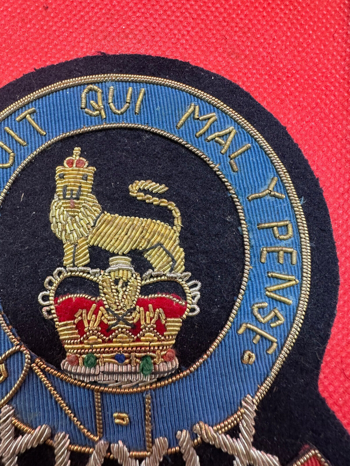 British Army Bullion Embroidered Blazer Badge - 15th 19th Hussars - The Militaria Shop
